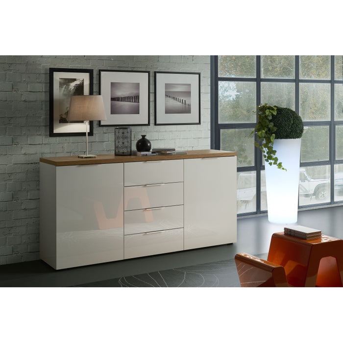 Sideboard a 2 ante e 4 cassetti IDEA made in Italy