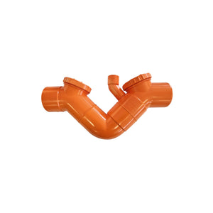 Sifone con sfiato in pvc (2 Tappi) : Diametro - 110