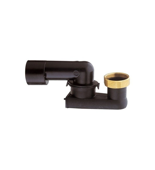 Sifone in plastica regolabilecon dado ottone 1 1/4, 1 1/2 per colonna, con scarico ad innesto diam. 40, diam. 50 cod 77073