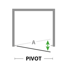 Porta doccia pivot 70 CM H 185 in Acrilico mod. Sigma