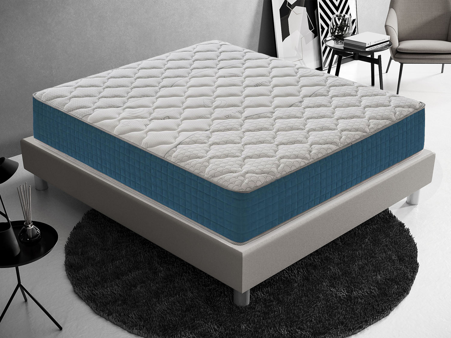 Materasso Piazza e Mezza 140x190 in Memory Foam  Alto 27 cm  3 cm di memory  ortopedico   