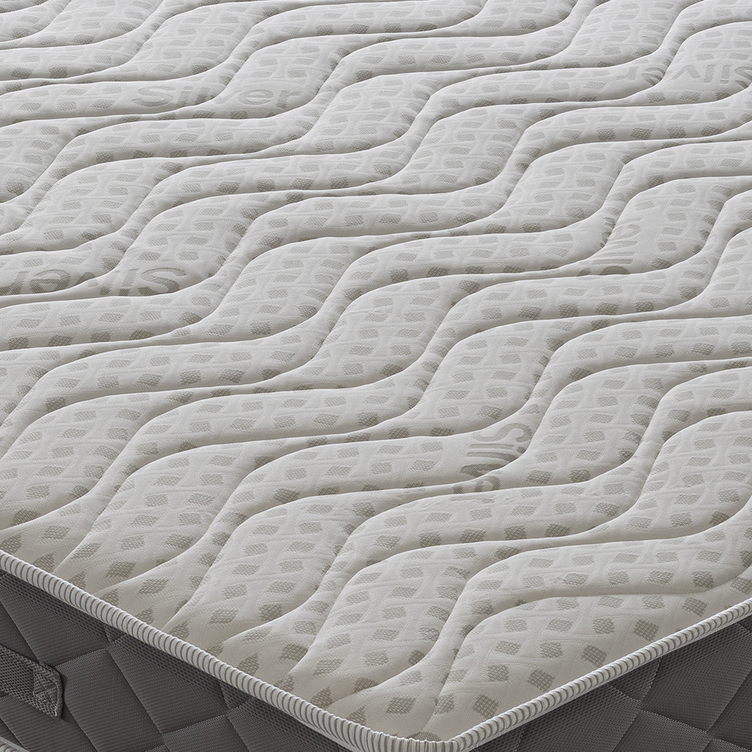 Materasso Matrimoniale 180x200 in Memory Foam  11 zone di comfort  Rivestimento Silver Safe   