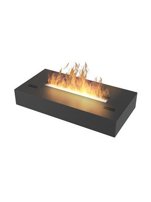 SIMPLE BOX - Biocamino freestanding da appoggio nero opaco Cm 60 - Peso 12 kg - Linea di fuoco 42 cm