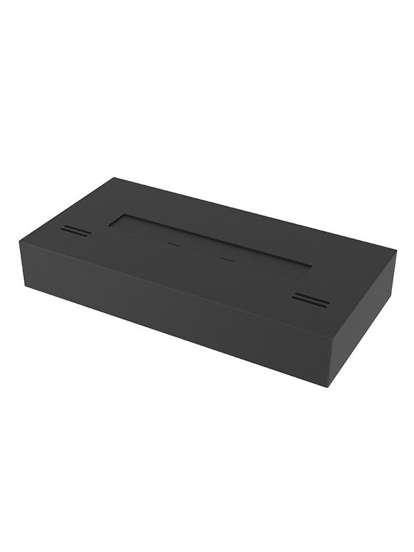 SIMPLE BOX - Biocamino freestanding da appoggio nero opaco Cm 50 - Peso 11 kg - Linea di fuoco 32 cm