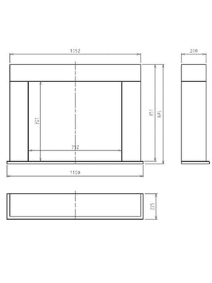 SIMPLE INPORTAL 2 - Biocamino Freestanding Da Pavimento Camino A Bioetanolo