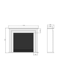 SIMPLE INPORTAL 1 - Biocamino freestanding da pavimento, camino a bioetanolo Bianco