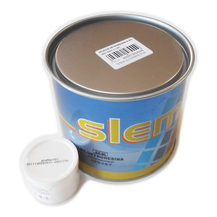 Slem sk40 stratos colore giallo 750ml stucco poliestere vetroresina