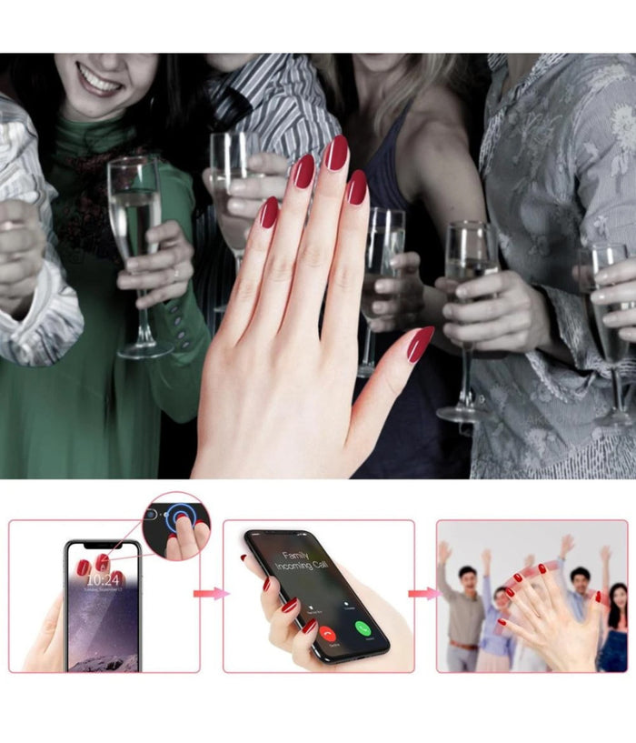 Smart Nail Nfc Chip Intelligente Sotto Lo Smalto Collegamento Rapido Smartphone         