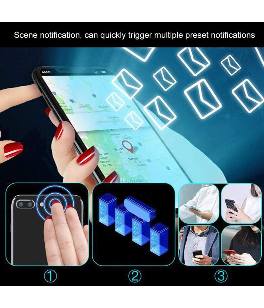 Smart Nail Nfc Chip Intelligente Sotto Lo Smalto Collegamento Rapido Smartphone         