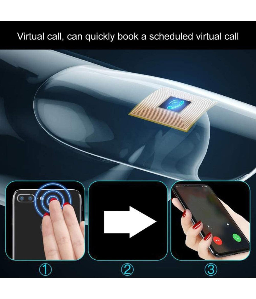 Smart Nail Nfc Chip Intelligente Sotto Lo Smalto Collegamento Rapido Smartphone         