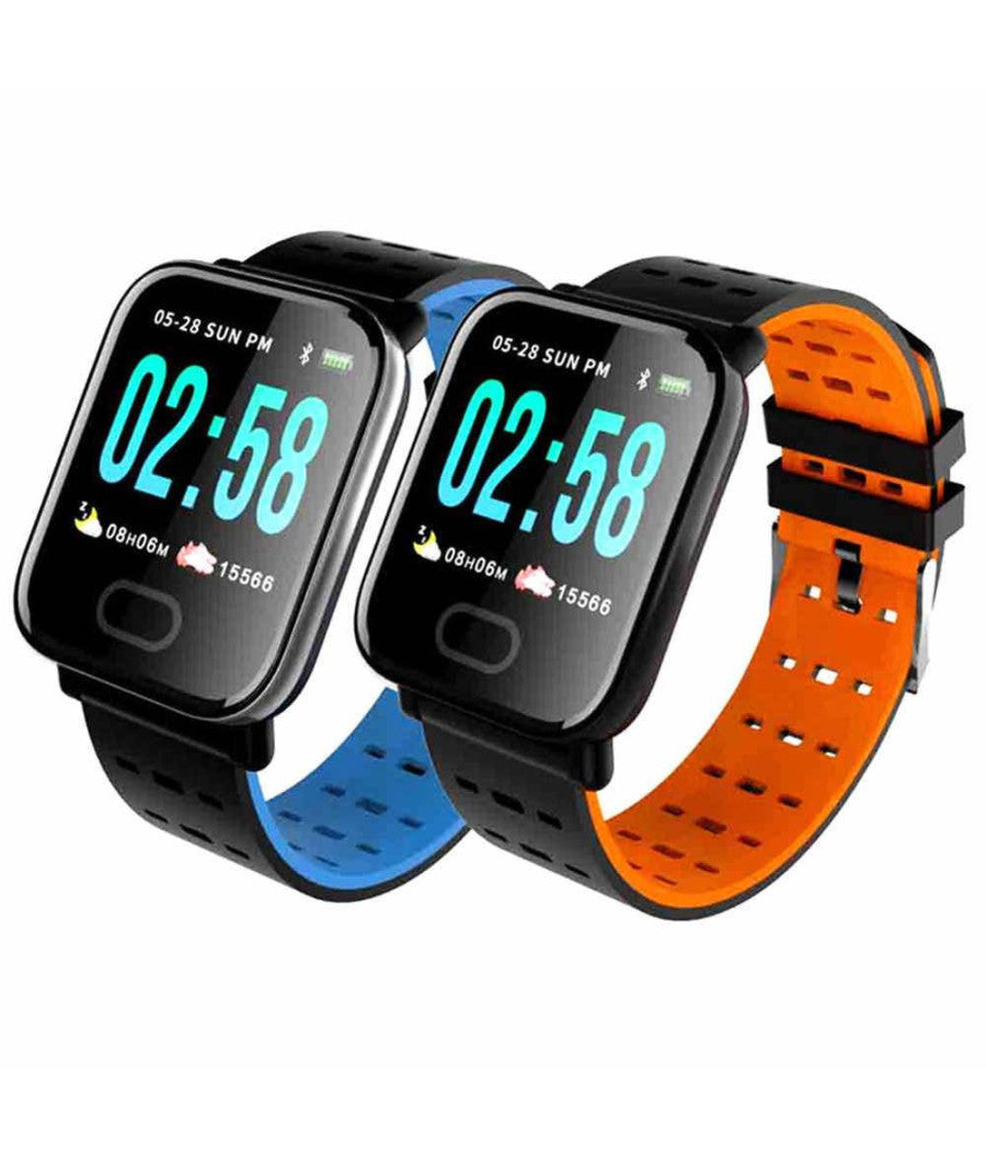 Smart Watch A6 Bracciale Pressione Sanguigna Frequenza Cardiaca Monitor Fitness         