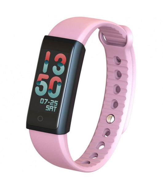 Smartband Bracciale Rosa Orologio Sport Bluetooth Sonno Battito Per Android Ios         