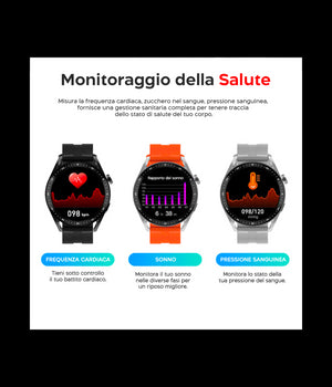 Smartwatch Hw23 Pro Per Ios E Android Bluetooth Touch Sport Fitness Salute Uomo         