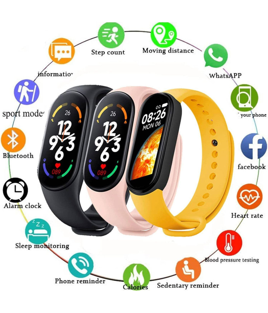 Smartwatch Orologio Contapassi Fitness Sportivo Bracciale Bluetooth Cardio Sport         