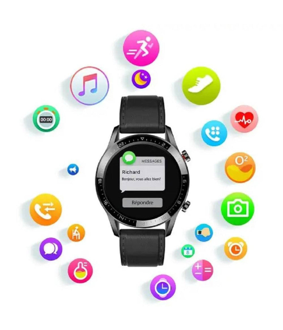 Smartwatch Orologio Intelligente Bluetooth Cinturino Pelle Smart Sport Fitness Gt05         