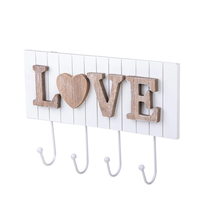 Set 2 Appendini con Scritta Love H 19 cm