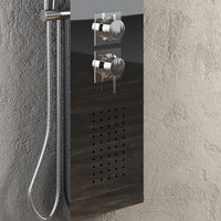 Colonna doccia jungle 4 funzioni acciaio inox anticalcare getto a cascata