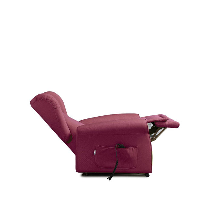 Poltrona Alzapersona Elettrica 2 Motori 90x100x90 cm Sofa in Microfibra Dispositivo Medico 1 Viola