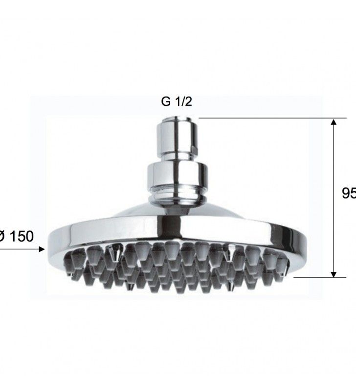 Soffione a pioggia piatto cod 75989