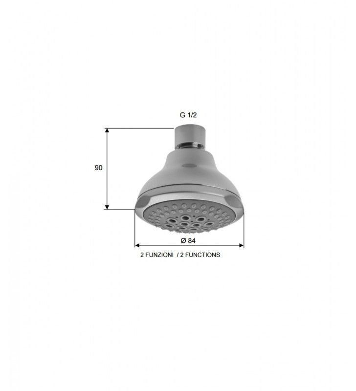 Braccio doccia in ottone cromato cod 75942