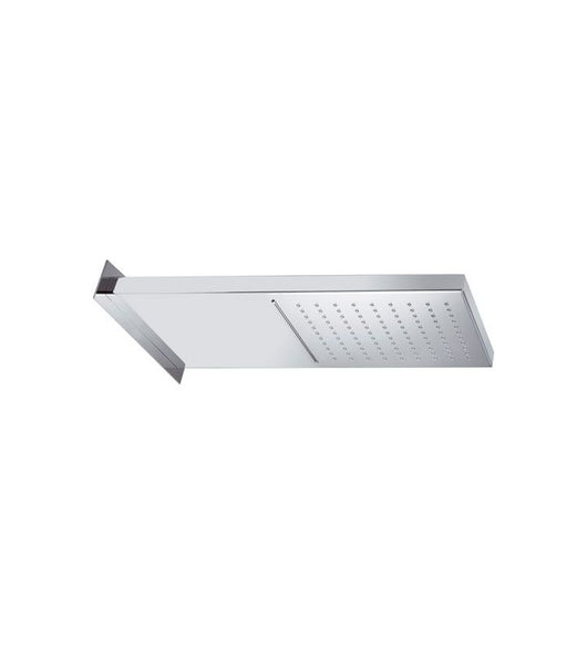 Soffione doccia a parete in acciaio inox lucidato a specchio 2 getti, normale o cascata. cod 75930