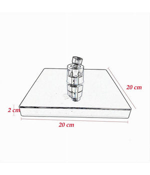 Soffione Doccia Quadrato 20cm A Led Rgb Bagno Miscelatore 79905 Per Cromoterapia         