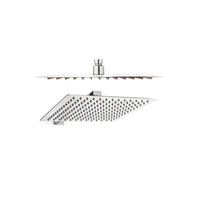 Soffione doccia quadrato in acciaio inox 20 25 30 40, dimensioni 40x40