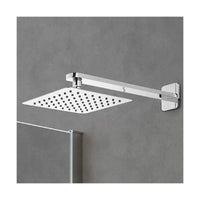 Soffione doccia quadrato in acciaio inox 20 25 30 40, dimensioni 25x25