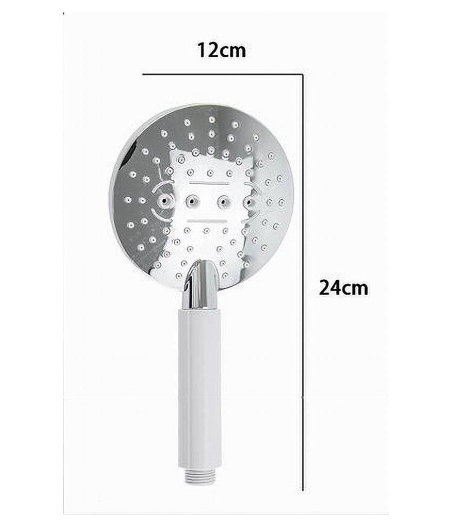 Soffione Doccia Vasca Getto Regolabile Abs Sistema Anticalcare Attacco 1/2 59172         