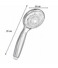 Soffione Led Rgb Doccetta A Telefono 25 Cm Cromoterapia Doccia Emozionale 79899         