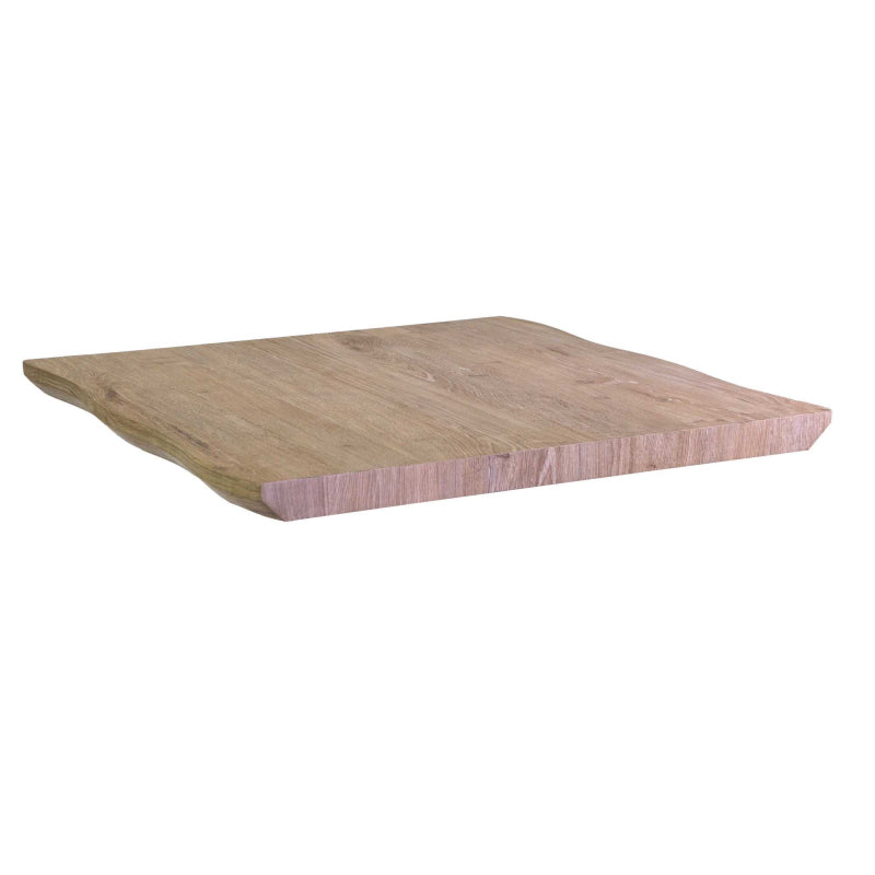 Solo top tavolo legno Canberra naturale quadro cm 80x80x4