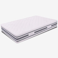 Materasso Una Piazza e Mezza 120x190, alto 22 cm - Memory Foam, Rivestimento Silver, Ergonomico | Sommo