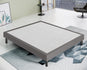 Letto Sommier Matrimoniale 160x190 Grigio Rivestito - Resistente fino a 120 Kg per Persona 