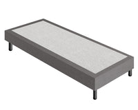 Letto Sommier Singolo 90x200 Grigio Rivestito - Resistente fino a 120 Kg per Persona 