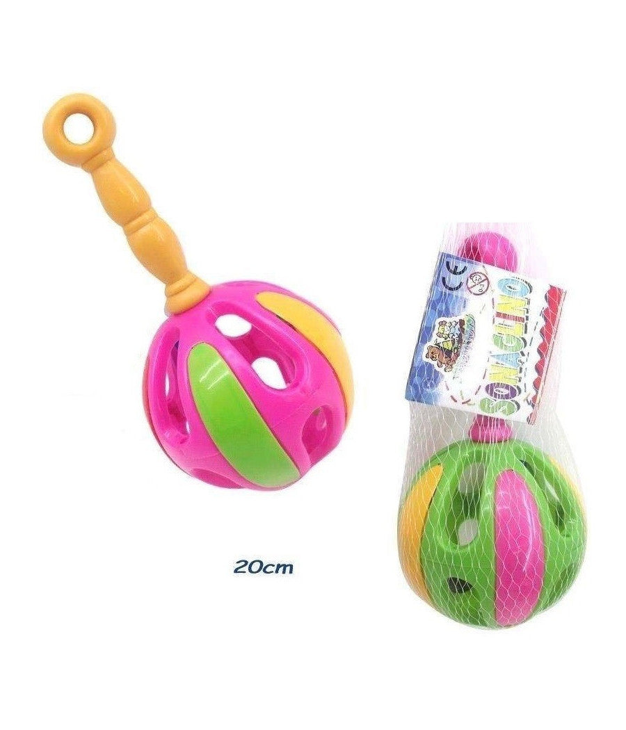 Sonaglio Sonaglino Gioco Giocattolo Suoni Bambini Bimbi Colorati 20cm         