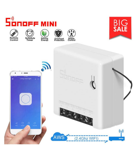 Sonoff Mini 2 Way Diy Intelligent Interruttore Smart Switch Con Google Home N2f9         