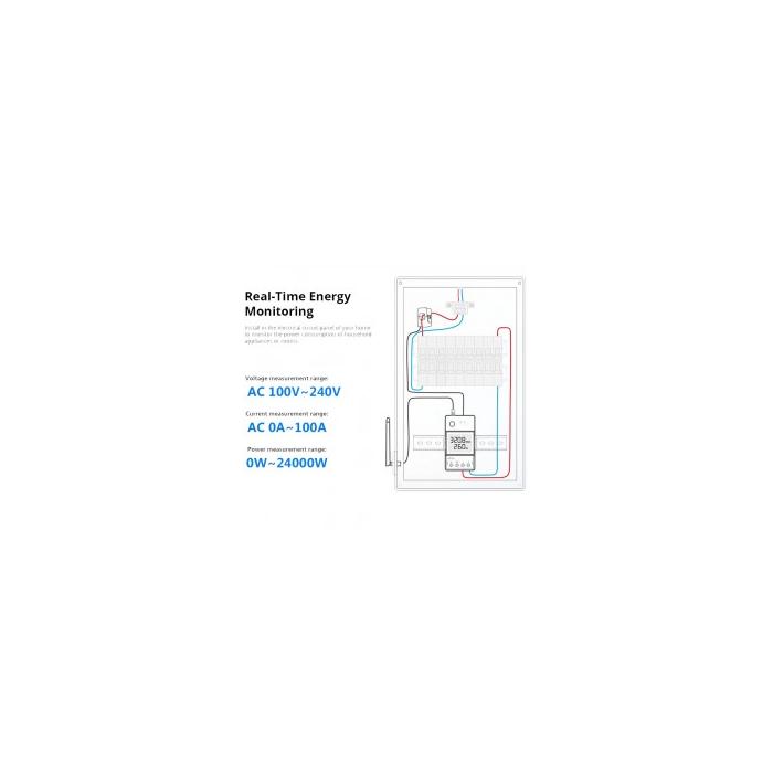 Misuratore di Potenza Smart WiFi POW CT ring 