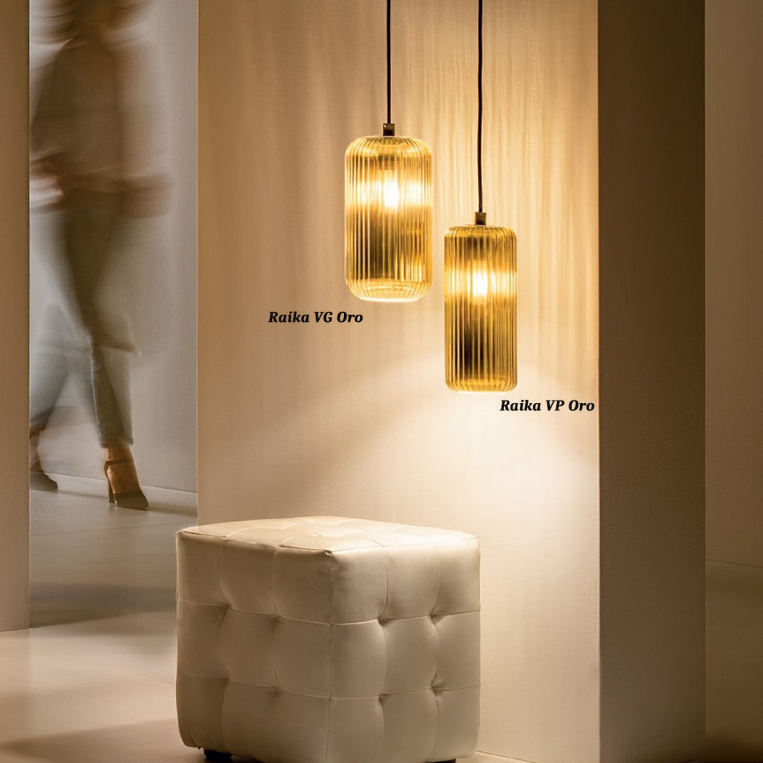 Sospensione vetro colorato gea luce raika vg b1 e27 led lampada soffitto moderna, colore oro specchiato