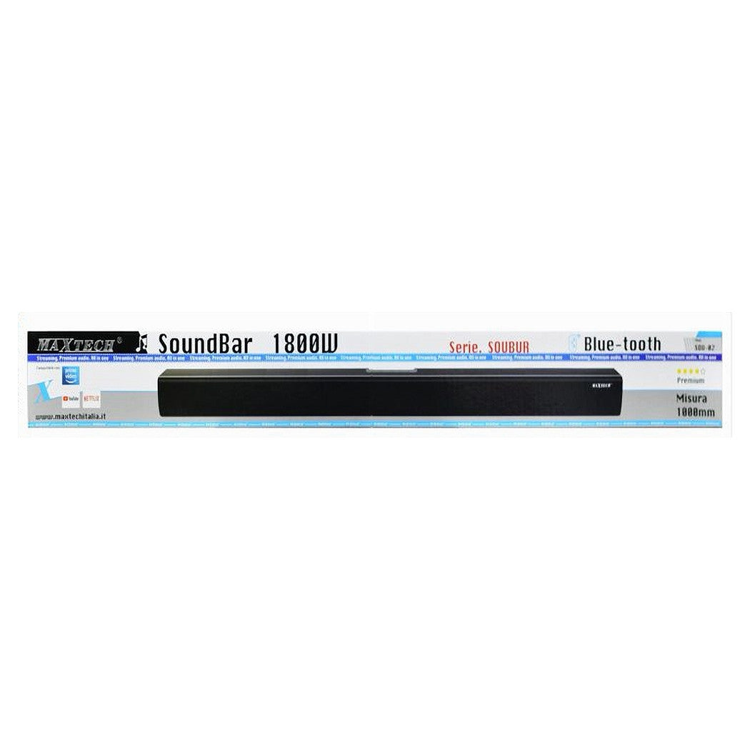 Soundbar Bluetooth Aux Usb 1800 Watt 1000 Mm Subwoffer Cassa Altoparlante Sou-02         