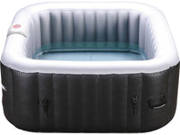 Spa gonfiabile NICE in PVC 4 posti a sedere colore Grigio/Nero