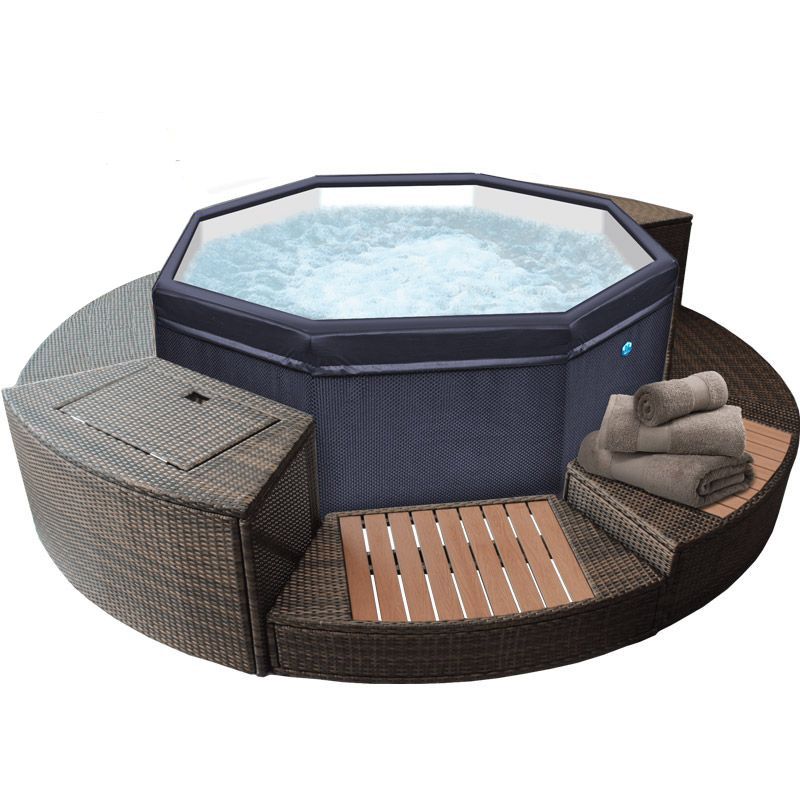 Piscina Spa Idromassaggio Netspa Octopus 6 Persone Con Set Mobili