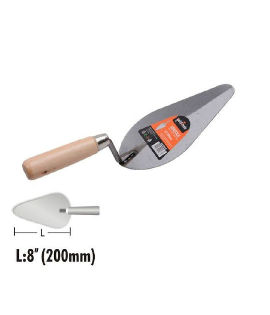 Spatola Forma Pesca Cazzuola Acciaio 200mm 8" Manico In Legno Ferramenta 90478         