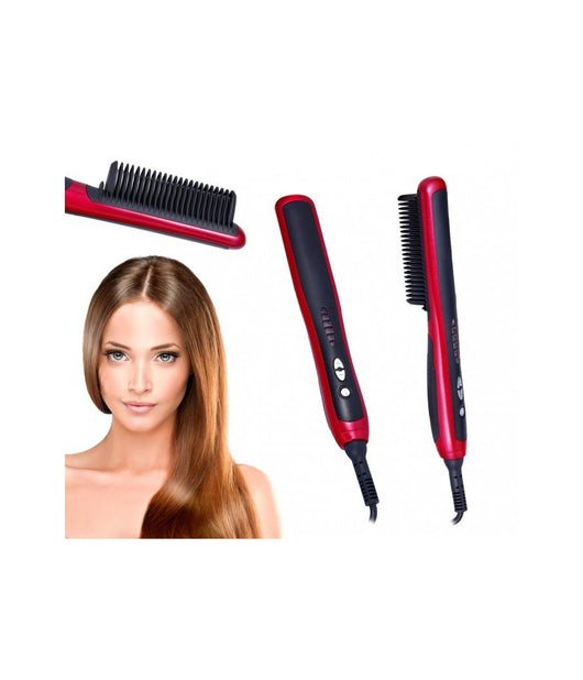 Spazzola Lisciante Pl388 Ionizzante Tecnologia Ptc Hair Comb Fino A 210°         