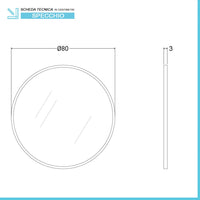 Specchiera bagno con cornice oro 80 cm staffe incluse