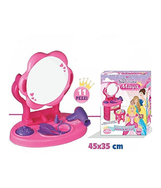 Specchiera Da Tavolo Per Bambine Principessa Maia Playset Con Accessori         