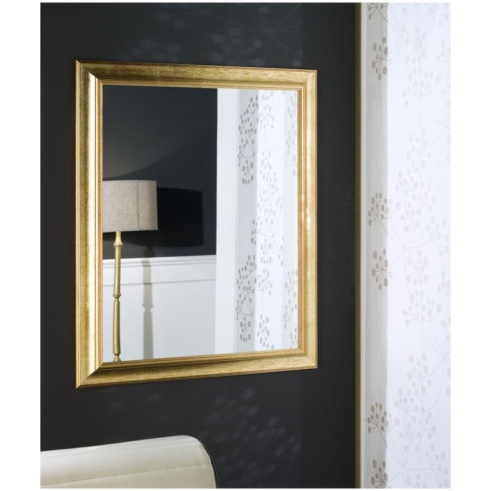 Specchiera in foglia oro rettangolare misure:73 x 93 x 3