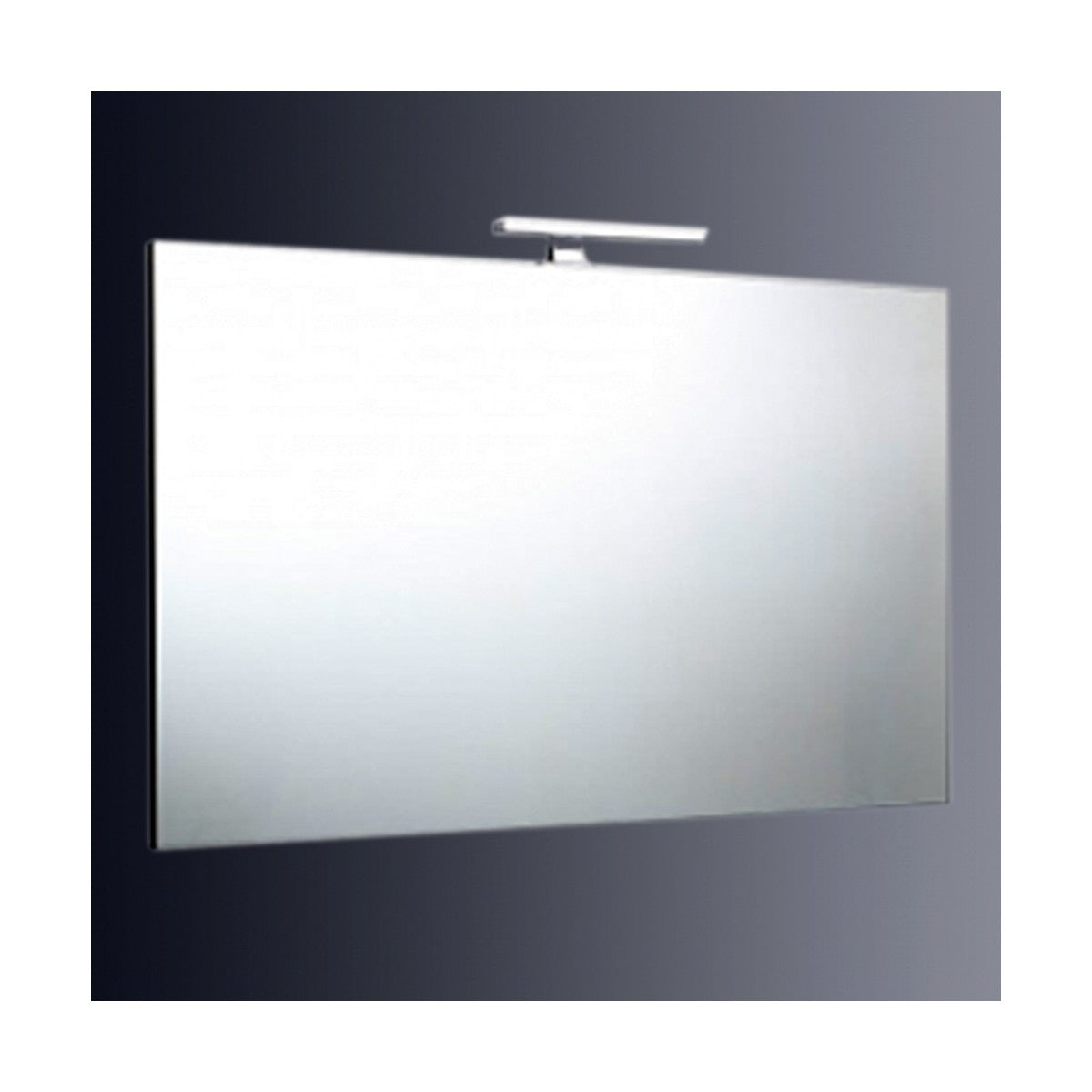 Specchio 120x70 reversibile con lampada a led di 20cm