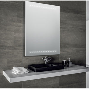 Specchio a led bagno 70x100 filo lucido giada, misura 90x70