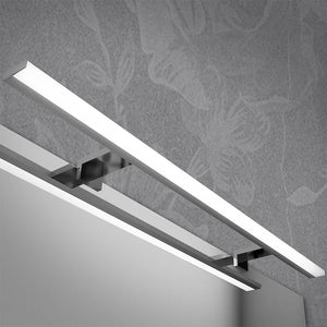 Specchio bagno LED 105x70 cm con lampada 80 cm 