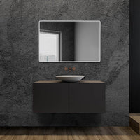 Specchiera bagno 105x70 reversibile completa di cornice a LED